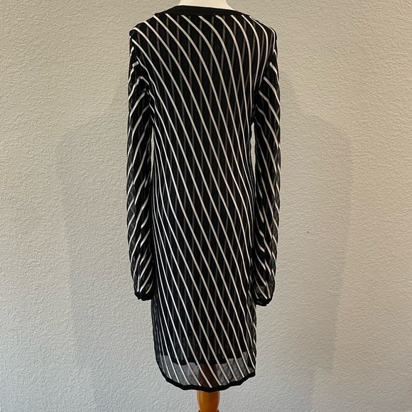 Diane Von Furstenberg Double Layer Striped Dress - Picture 5 of 9